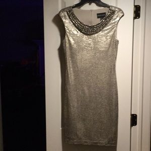Frank Lyman Design - gold metallic dress